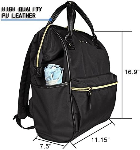 KROSER Laptop Backpack 15.6 Inch Stylish School Computer Backpack Doctor Bag Water Repellent College Casual Daypack with USB Port Travel Business Work Bag for Men/Women-Black 4 KROSER Laptop Backpack 15.6 Inch Stylish School Computer Backpack Doctor Bag Water Repellent College Casual Daypack with USB Port Travel Business Work Bag for Men/Women-Black