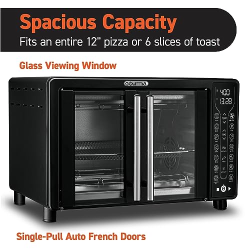 Gourmia Toaster Oven Air Fryer Combo 17 cooking presets 1700W