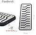 MT Metal Aluminum Fuel Sports Pedal Full Set Accel + Manual Brake + Footrest (Fit: Hyundai 2010 - 2014 Genesis Coupe)