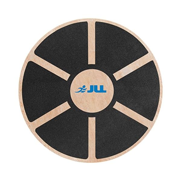 JLL® Wooden Balance Board, ANTI SLIP SURFACE, Exercise Fitness Workout Rehabilitation Training Exercise Wobble Board