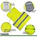 Safety Reflective Vest (ULTRA HIGH VISIBILITY BRIGHT NEON YELLOW) Perfect for Running, Jogging, Walking, Construction, Cycling, Motorcylcle Riding, and More!