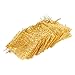 Gold Organza Bags with Drawstring, 3x4 Jewelry Pouch for Gifts, Party Favors (120 Pack)
