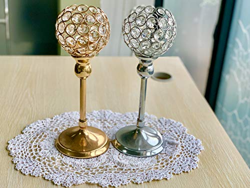 EIYYE HandmadeÂ Cotton Crochet Doilies Lace Table Placemats 12 x18inch Oval, White (2)