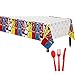 Power Rangers Ninja Steel Deluxe MEGA Birthday Party Supply Pack For 16 With Dessert Plates, Napkins, Cups, Tablecover, Candle, Scene Setter, Cutlery, and Exclusive Pin By Another Dream!