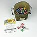 Third Die Dice Bag - Handcrafted, Reversible Drawstring Bag That Stands Open On The Table And Closes Tight - Soft Microfiber With Cool Celtic Knot Medallion - Deep Green and Moss Green