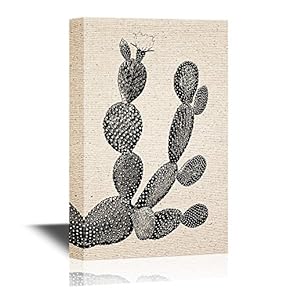 Cactus on Vintage Background