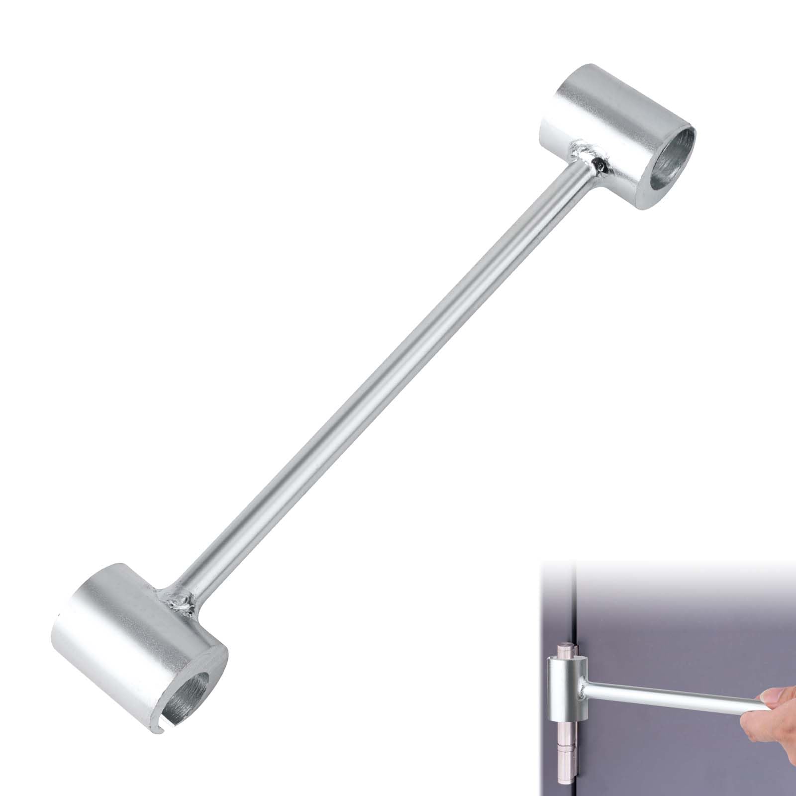 Gosknor Hinges Gap Adjusting Wrench, 0.91-0.98in Door Hinge Adjustment Tool Manual Hinge Adjustment Wrench Practical Door Hinge Repair Tool for Fire Clean Room Security Door(Silver)