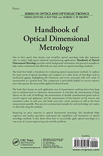 Handbook of Optical Dimensional Metrology (Series in Optics and Optoelectronics)