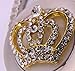 QTMY Rhinestone Imperial Crown Purse Hanger for Tables Foldable Handbag Hook