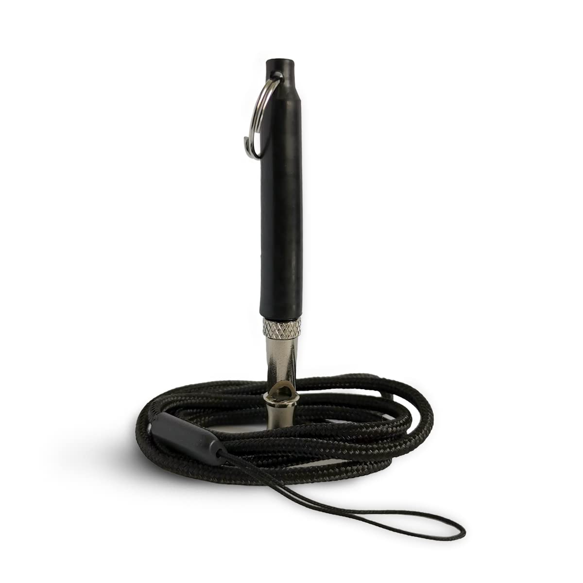 Dog Training Whistle with Lanyard - Black | Professional High Pitch Ultrasonic Tone | Great for Puppy Recall and to Teach Tricks and Commands | Custom Frequency for All Dog Breeds