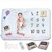 Large Premium Minky Fleece Monthly Milestone Blanket Baby- Infant Photography Prop for Boys & Girls - Unique Shower Gift - Baby & Mommy Milestone Cards + Tape Measure Prop Bonus - Milestone Mountain