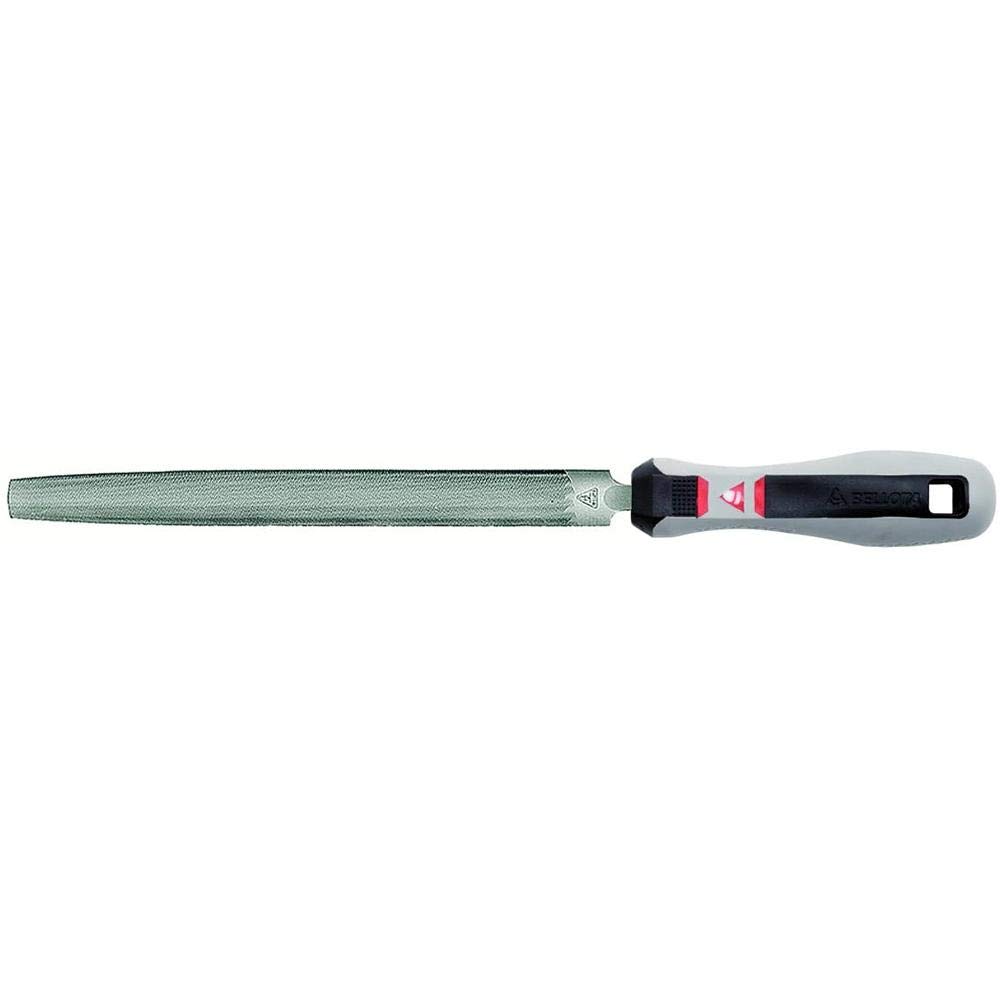 Bellota 4003-6 ENT. MB Half Round Mechanic's File with Bi-Material Handle 6 Inches Medium-Fine