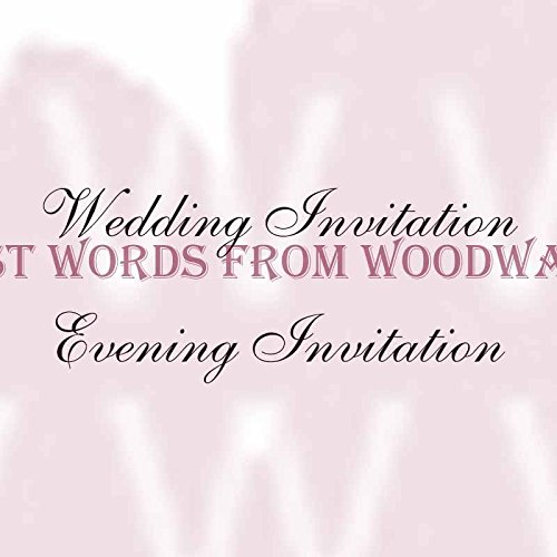 Woodware Clear Magic Minis Just Words-Wedding and Evening Invitations, Acrylic, 9 x 7 cm Approx