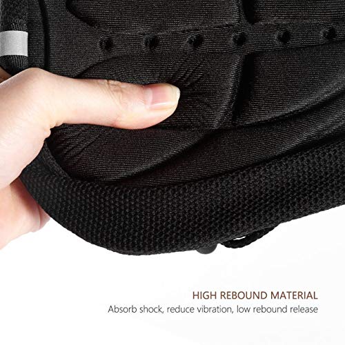 Liobaba Thick Cycling Bicycle EVA Pad Seat Saddle Cover Soft Bike Cushion Pad with Anti-Slipping Lining with Adjustable Drawstring