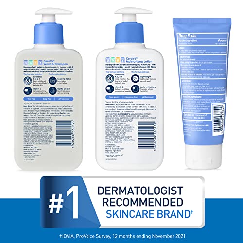 CeraVe Baby Essentials for Bath Time Baby Wash&Shampoo, Baby Lotion