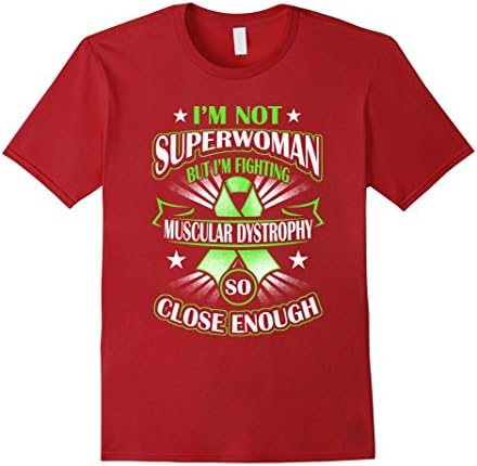 Men's Muscular Dystrophy Awareness T Shirt For Women Large Cranberry
