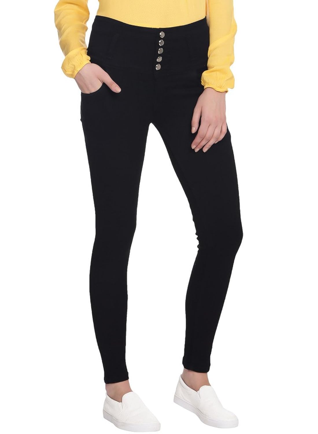 broadstar women denim black jeans