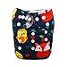 ALVABABY Pocket Cloth Diapers Reusable Washable Adjustable for Baby Boys and Girls YD68