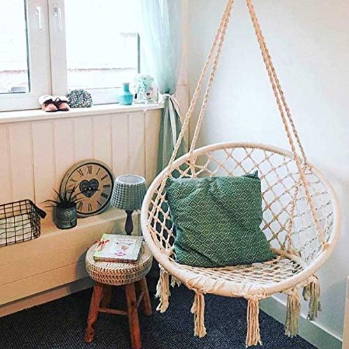 HEEGNPD Nordic Handmade Hammock Knitted Garden Bedroom Balcony Bedroom Children Outdoor Swing Adult Bed Hanging Hanging Hammock Chair