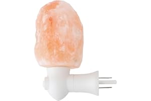 Salt Night Lamp, Cordless Design Plug in Warm Light Himalayan Salt Lamp for Bedroom, Living Room, Office, Kitchen, with Negat