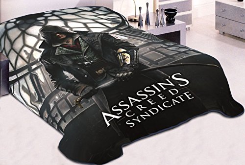 Assassin s Creed Syndicate OFFICIAL Snug & Warm Decorative Fleece Throw Wall Hanging Tapestry Blanket with Gunslinger Jacob Frye