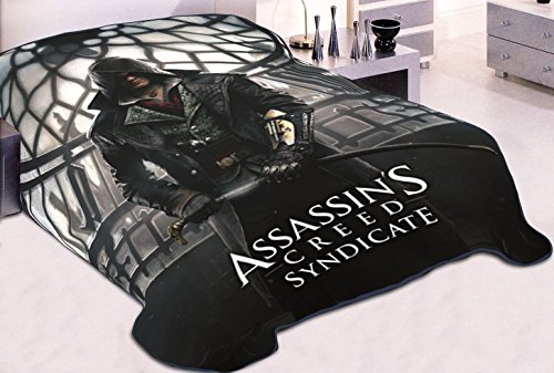 Assassin's Creed Syndicate OFFICIAL Snug & Warm Decorative Fleece Throw Wall Hanging Tapestry Blanket with Gunslinger Jacob Frye