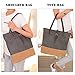 ArcEnCiel Women's Canvas Shoulder Hand Bag Tote Bag (Gray)