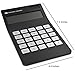 Calculator,Everplus 10 Digit Apple Style Design Calculator Dual Power Calculator Solar Battery LCD Display Office Calculator (Black)