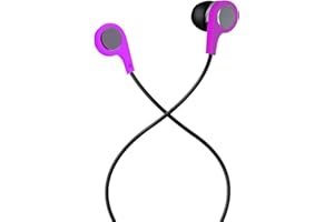 Maxell 199730 Bass 13 Heavy-Bass in-Ear Earbuds with Microphone (Purple)