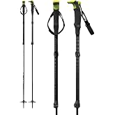 G3 Genuine Guide Gear VIA Carbon Fiber Backcountry Touring Ski Poles, Lightweight Ergonomic Adjustable Skiing Poles, All Snow Conditions, Foam Grips, Designed in BC, Canada, 2022