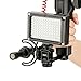 Ulanzi PT-3 Triple Cold Shoe Gimbal Microphone Mount Extenstion Bar, w 1/4 inch Adapter Video Light Microphone Mount Compatible for Zhiyun Smooth q 4 Feiyu DJI Gimbal Stabilizer