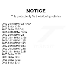 Front Wheel Bearing And Hub Assembly Pair For BMW