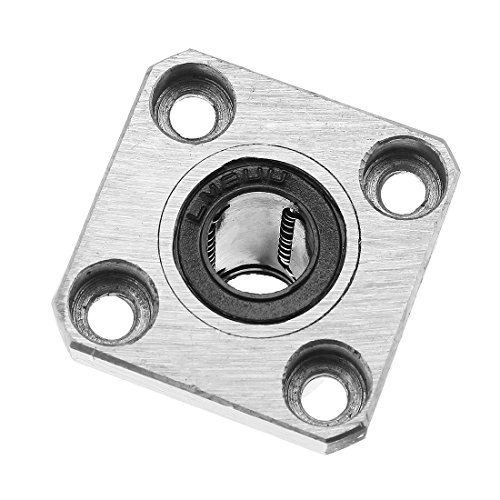 uxcell LMK8UU 8mmx15mmx24mm Flange Linear Motion Bushing Ball Bearing 2