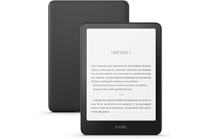 Amazon Kindle Paperwhite 16GB (modelo más reciente): nuestro Kindle más rápido de la historia, con una nueva pantalla de 7″ sin reflejos y una batería de semanas de duración. Color Negro