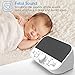 LATOW White Noise Machine, Baby Sleeping Sound Therapy with 28 Non-Looping Sounds, Portable for Home, Office, Travel, 2 Speakers, Headset Jack, DC Output, Timer, White