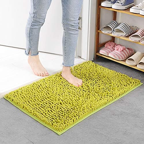 LiGG Extra Large Bath Mat Non Slip Absorbent Soft Bathroom rugs Microfiber Chenille door mats