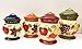 Tuscany Garden Colorful Hand Painted Mixed Fruit Canisters, Set of 4, 89201 by ACK