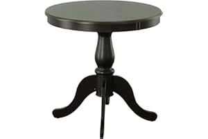 Carolina Chair & Table Fairview Round Dining Table – Classic American Style Furniture, Seats 2-4 Person Wooden Top Pedestal Base Table for Kitchen or Dining Room (Espresso, 30")