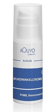 Blueline Mundwinkel & Herpes Creme | Lippenpflege für trockene, spröde, entzündete oder eingerissene Mundwinkel und Lippen | 
