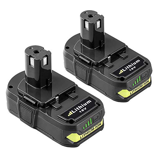 Topbatt Replace for Ryobi 18V 3.0Ah Battery Lithium ion ONE+ Plus P102 P103 P104 P105 P107 P108 P109 P122 Cordless Power Tools 2-Pack