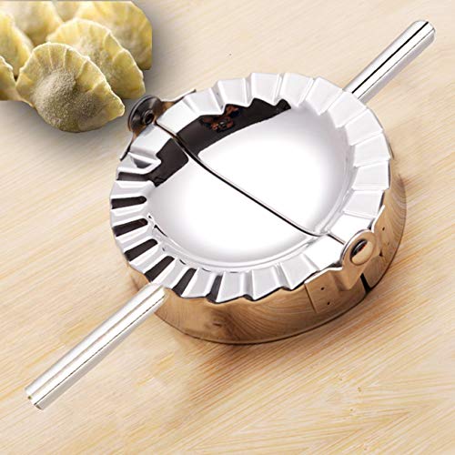 Home Servz Food Grade 304 Stainless Steel Ravioli Maker Pierogi Dumpling Mold - Dough Press Cutter - Pie Crimper Kitchen Wrapper Pastry Tool(3.74 inch-9.5CM)