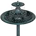 Best Choice Products 3-Tier Indoor Outdoor Polyresin Pedestal Bird Bath Fountain Decor w/Pump, Green