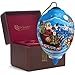 Ne’Qwa Art, Limited Edition, “Santa’s Magic Flight”, Artist Dona Gelsinger, Princess-Shaped Glass Ornament, 7161120