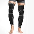 SPOTBRACE Long Leg Compression Sleeve For Men,Leg Brace Knee Brace Knee Support For Knee Pain Relief, Running,Arthritis, ACL