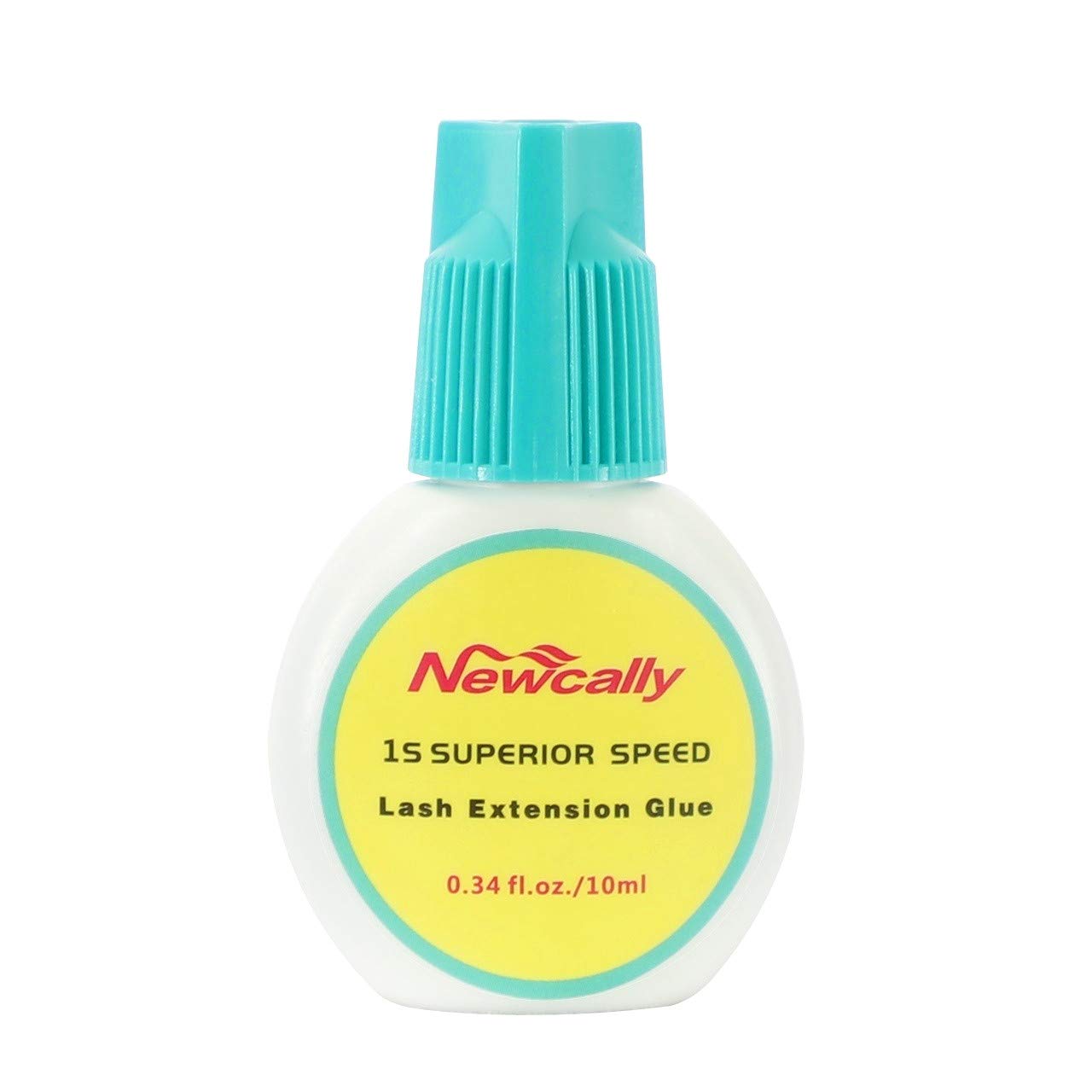 Newcally Ultra Strong Eyelash Extension Glue | 0.5-1s Drying Time | 8-9 Weeks Retention | Waterproof and Latex-Free, 10ml/ 0.34fl.oz.