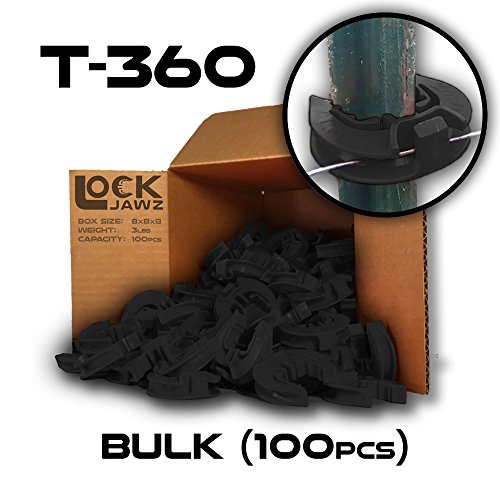 T-360 Electric Fence T-Post Insulator - Black (Bulk Qty: 100)