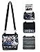 Disney Frozen Olaf Black Detachable Messenger Shoulder Purse Bag + Small Notebook