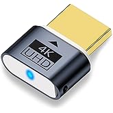 FASTELECTRIC 1 Pack HDMI Interface Analog Plug 4K Display Emulator Host Display Disk Runs Better HDTV Interface Deceiver Adapter Compatible with Windows Mac OSX Linux Support 4kx2k 2160P 1080p