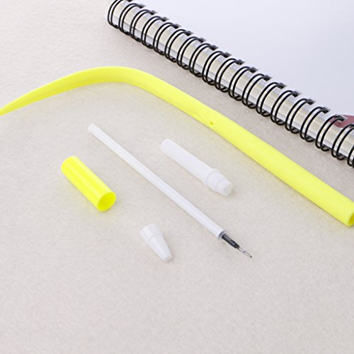 Woolf's House 3Pcs Cute Grass Shape 0.38mm Gel Pen Blakc Ink Stationery School Office Supplies(Color Random) - Thumbnail 5