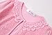 SMILING PINKER Little Girls' Long Sleeve Lace Bolero Cardigan Shrug(5-6 Years,Pink)